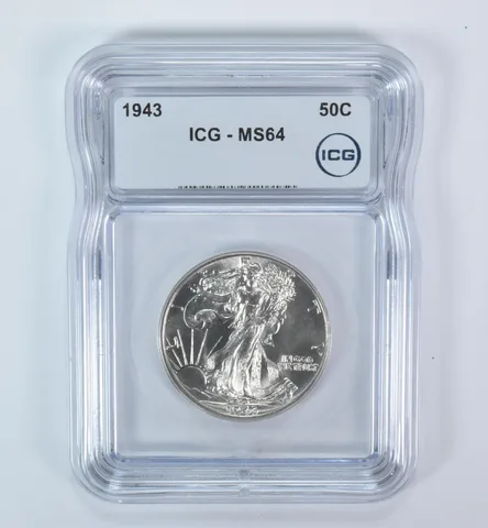 1943 Walking Liberty Half Dollar MS64 ICG