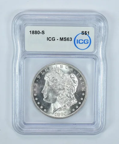 1880-S Morgan Silver Dollar MS63 ICG
