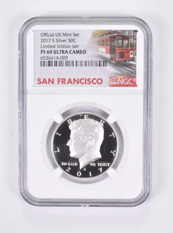 2017-S Kennedy Half Dollar Silver PF69 NGC Limited Edition San Fran. Label