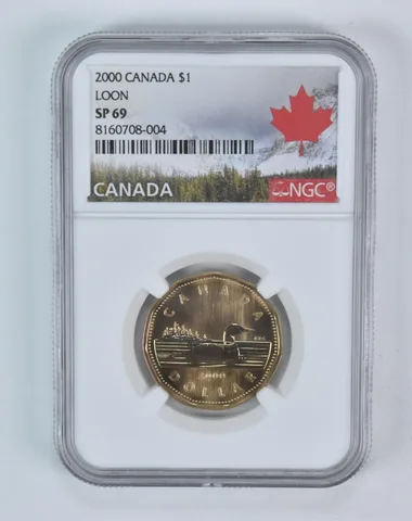 2000 Canada 1 Dollar Loon SP69 NGC Canada Label