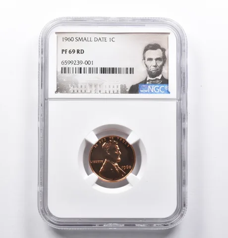 PF69 RD 1960 Lincoln Memorial Cent Small Date NGC *1072