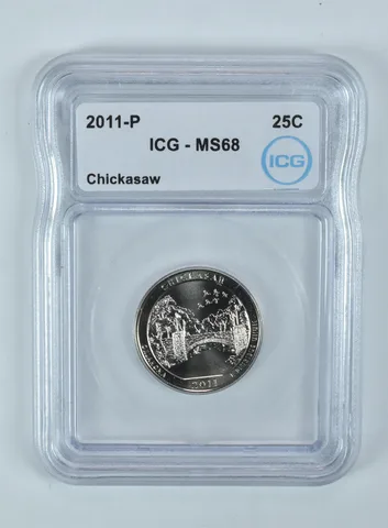 2011-P Washington Quarter ATB Chickasaw MS68 ICG