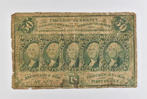 1862 50 Cents Postage Currency Fractional *3970