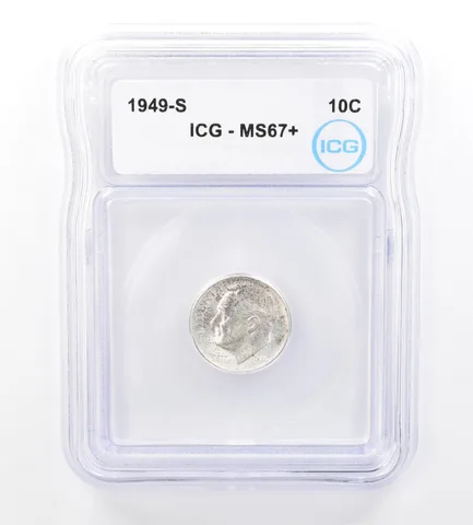 1949-S Roosevelt Dime MS67+ ICG a1642