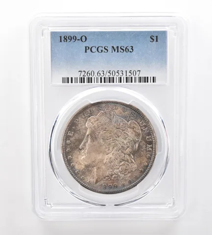 1899-O Morgan Silver Dollar MS63 PCGS Beautiful Tone a7477