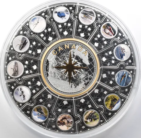 2022 Canada Silver Puzzle Coin Set Canadian Passages 1 Oz *3701