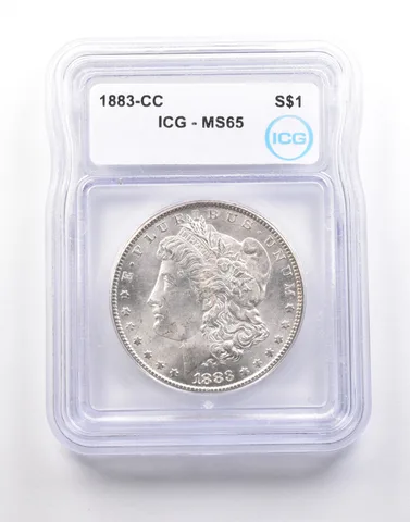 1883-CC Morgan Silver Dollar MS65 ICG *5161