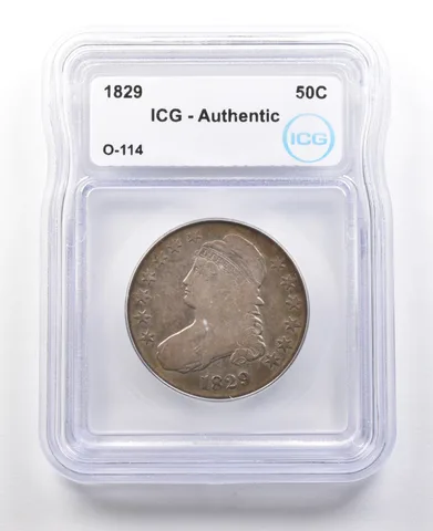 1829 Capped Bust Half Dollar O-114 Authentic ICG *2957