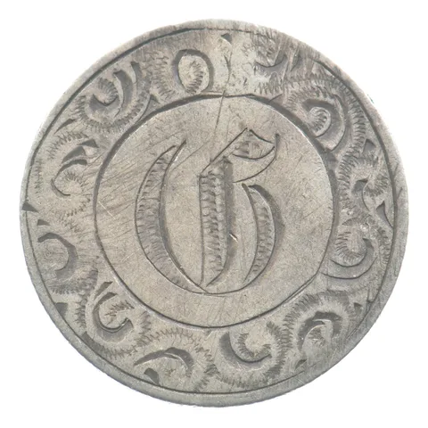 1853 Arrow Seated Liberty Dime Love Token Victorian G *5490