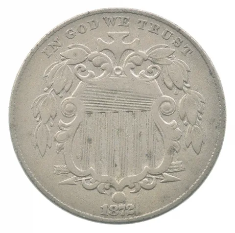 1872 Shield Nickel a7824