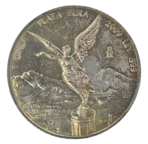 2009 Mo Mexico 1 Onza Silver Libertad Beautiful Tone *7595