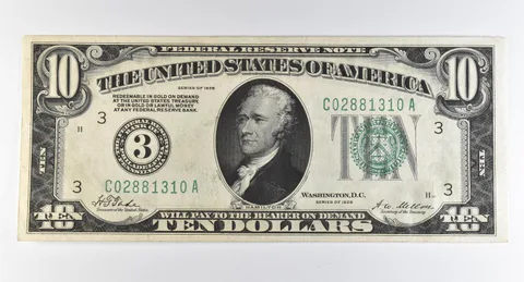 1928 $10 Philadelphia PA FRN Green Seal *8236