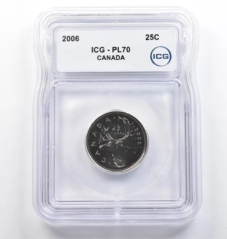 2006 Canada 25 Cents PL70 ICG *9390
