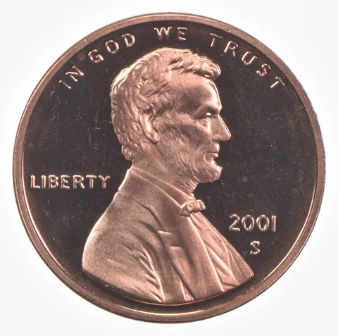 2001-S Lincoln Memorial Cent Proof
