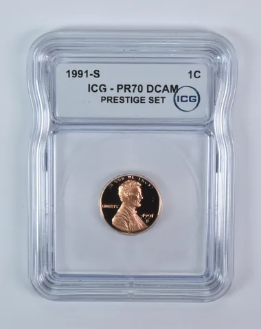 1991-S Lincoln Memorial Cent Prestige Set PR70 DCAM ICG