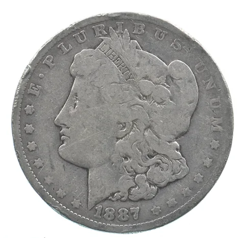 Early - 1887 Morgan Silver Dollar - 90% US Coin *759
