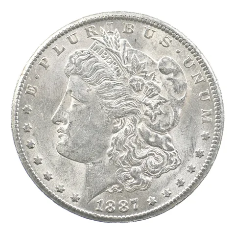 1887-S Morgan Silver Dollar a3392