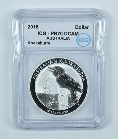 2016 Australia 1 Dollar Silver Kookaburra PR70 DCAM ICG