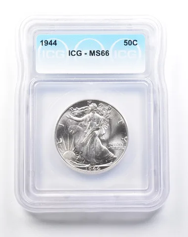 1944 Walking Liberty Half Dollar MS66 ICG a2177
