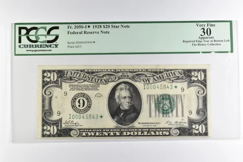 PCGS VF 30 $20 1928 Minneapolis, MN US FRN Star Note Green Seal Fr 2050-I* a8140