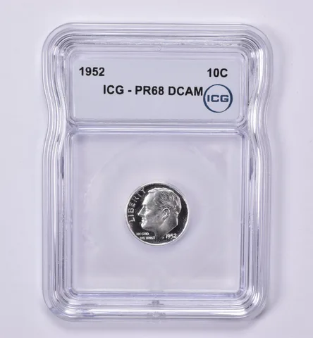 1952 Roosevelt Dime PR68 DCAM ICG *0511