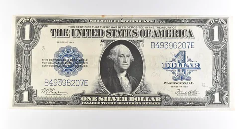 1923 $1 Silver Certificate Large Note Blue Seal *3694