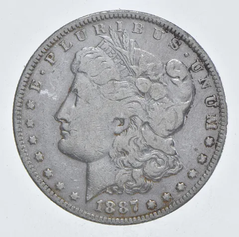 Early - 1887-O Morgan Silver Dollar - 90% US Coin *959