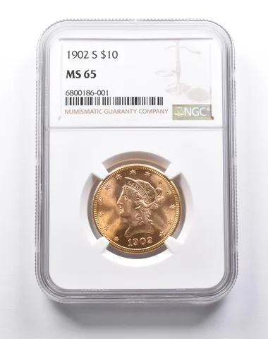 MS65 1902-S $10 Liberty Head Gold Eagle NGC a7903