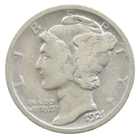 1921 Mercury Dime *6650