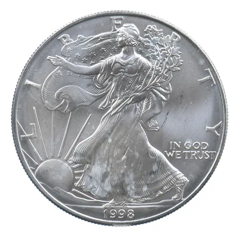 Better Date 1998 American Silver Eagle 1 Troy Oz .999 Fine Silver *752