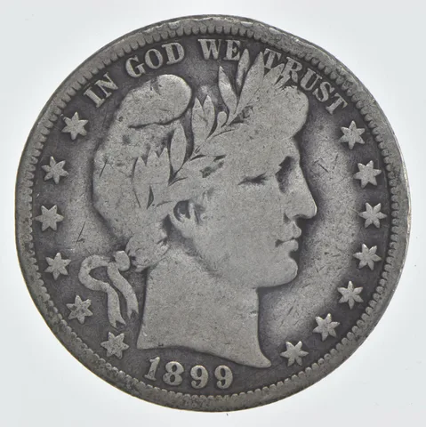 1899-O Barber Half Dollar 90% Silver VG Condition