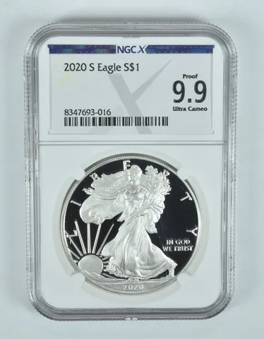 2020-S American Silver Eagle Proof 9.9 UCAM NGC X NGCX