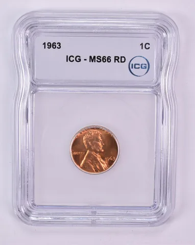 1963 Lincoln Memorial Cent MS66 RD ICG