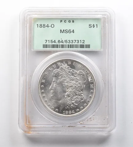 1884-O Morgan Silver Dollar MS64 PCGS OGH *1006