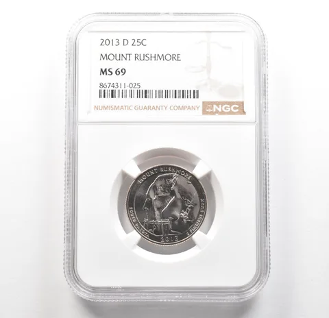 2013-D Washington Quarter ATB Mount Rushmore MS69 NGC TOP POP *6262