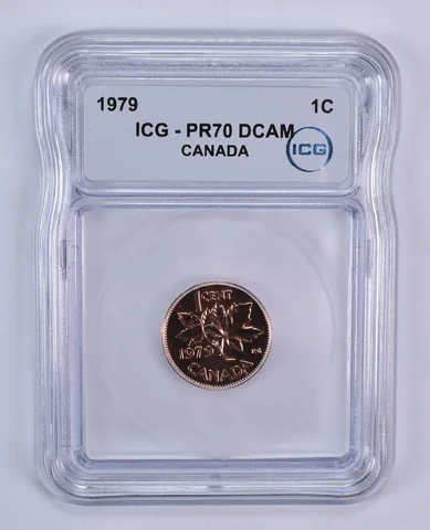 1979 Canada 1 Cent PR70 DCAM ICG