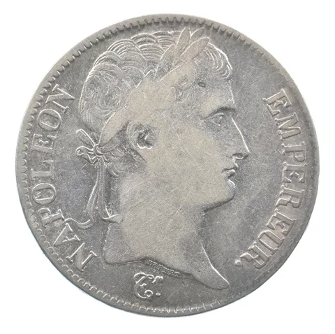 1813 France 5 Francs Silver Napoleon I *9989