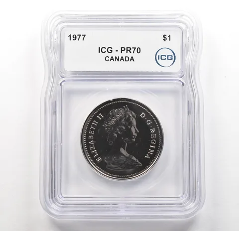 1977 Canada 1 Dollar PR70 ICG a6214