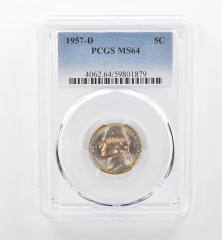 1957-D Jefferson Nickel MS64 PCGS Beautiful Tone *1783