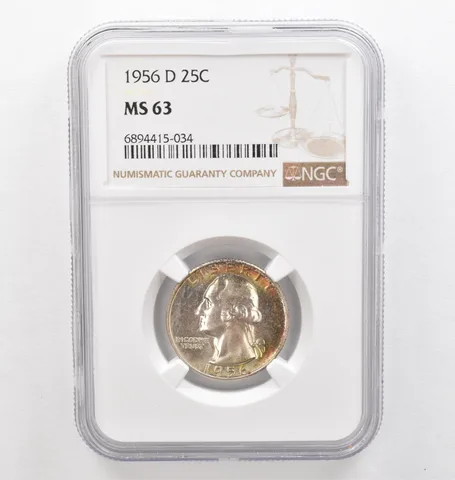 1956-D Washington Quarter MS63 NGC Beautiful Tone *0281