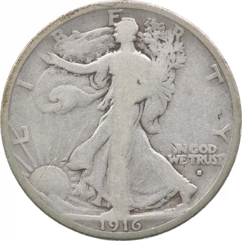 1916-S Walking Liberty Half Dollar *9472
