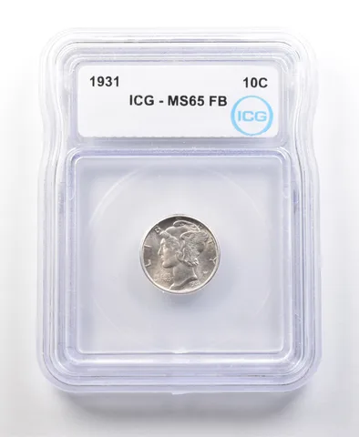 1931 Mercury Dime MS65 FB ICG *1070