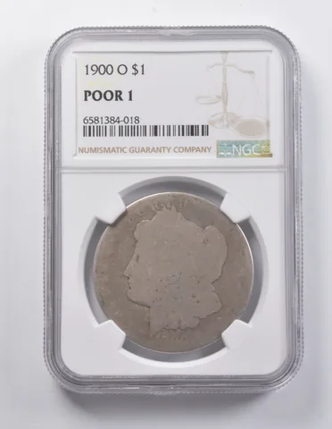 POOR 1 1900-O Morgan Silver Dollar NGC Lowball Low Ball Pocket Piece *7073