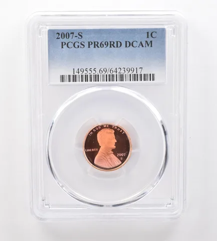 2007-S Lincoln Memorial Cent PR69 RD DCAM PCGS Beautiful Tone *2103