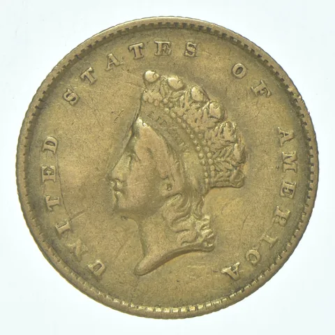 1855-O $1 Indian Princess Head Gold Dollar *9298