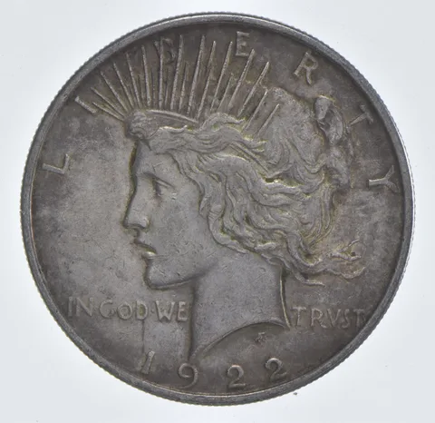 Better - 1922 Peace Silver Dollar - 90% US Coin *652