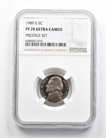 PF70 UCAM 1989-S Jefferson Nickel Prestige Set NGC RARE PEDIGREE a9779