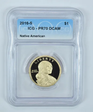 2016-S Sacagawea $1 Wartime Code Talkers PR70 DCAM ICG