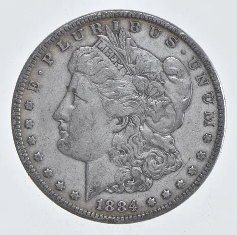 Early - 1884 Morgan Silver Dollar - 90% US Coin *933