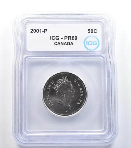 2001 P Canada 50 Cents PR69 ICG *7923
